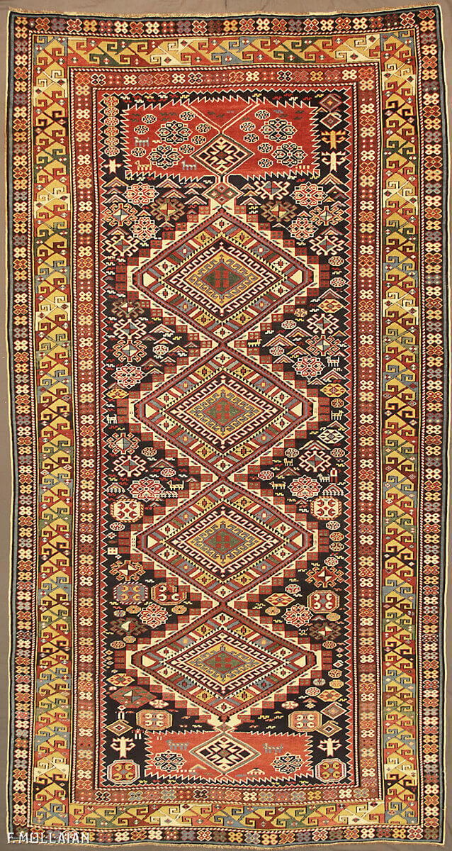 Antique Azerbaijani Karagashli Carpet (295x153 cm)